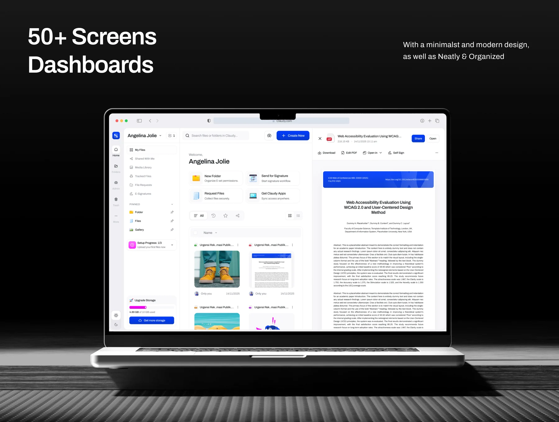 Claudy - Cloud Storage UI Kit - view 4