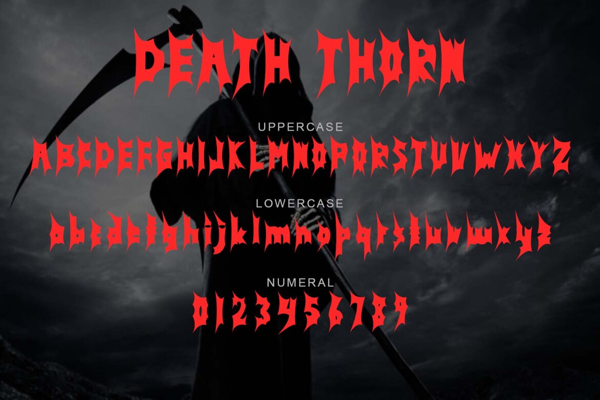 Death Thorn FREE Font - view 5