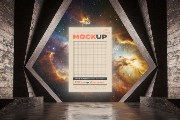 Futuristic Space Craft - 2 Free Mockups