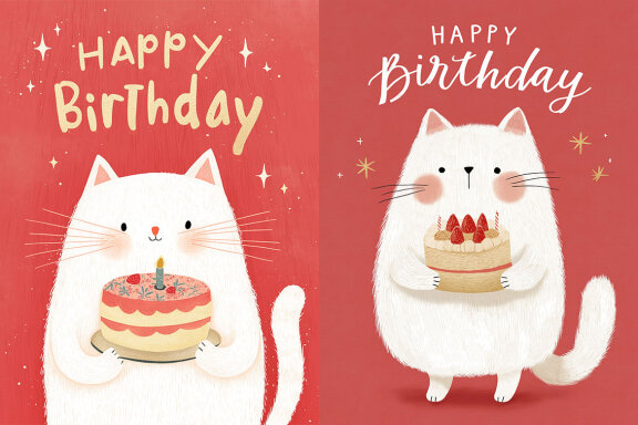 10 Free Birthday Cards with Cats