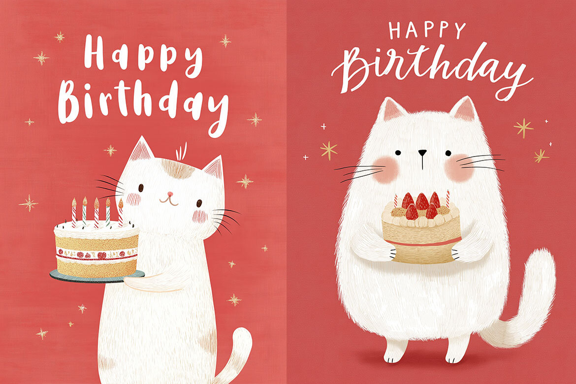 10 Free Birthday Cards with Cats alt