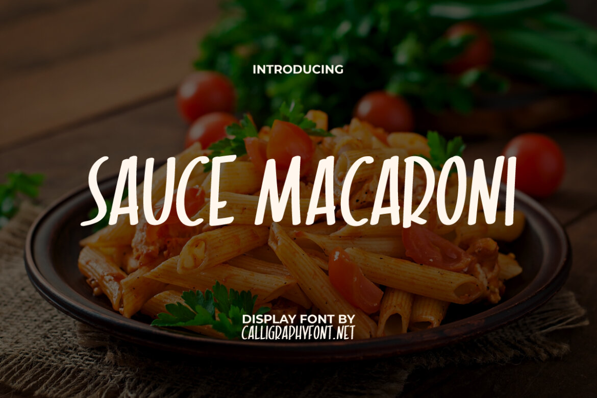 Sauce Macaroni FREE Font
