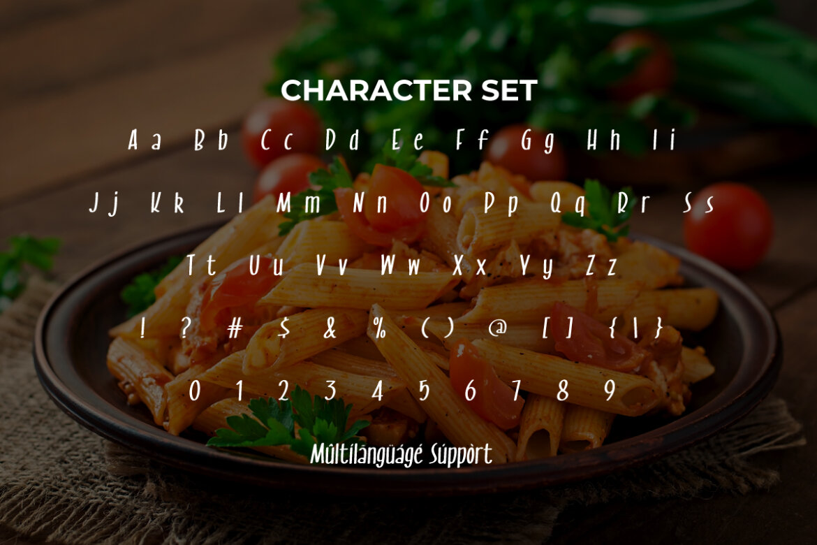 Sauce Macaroni FREE Font - view 5