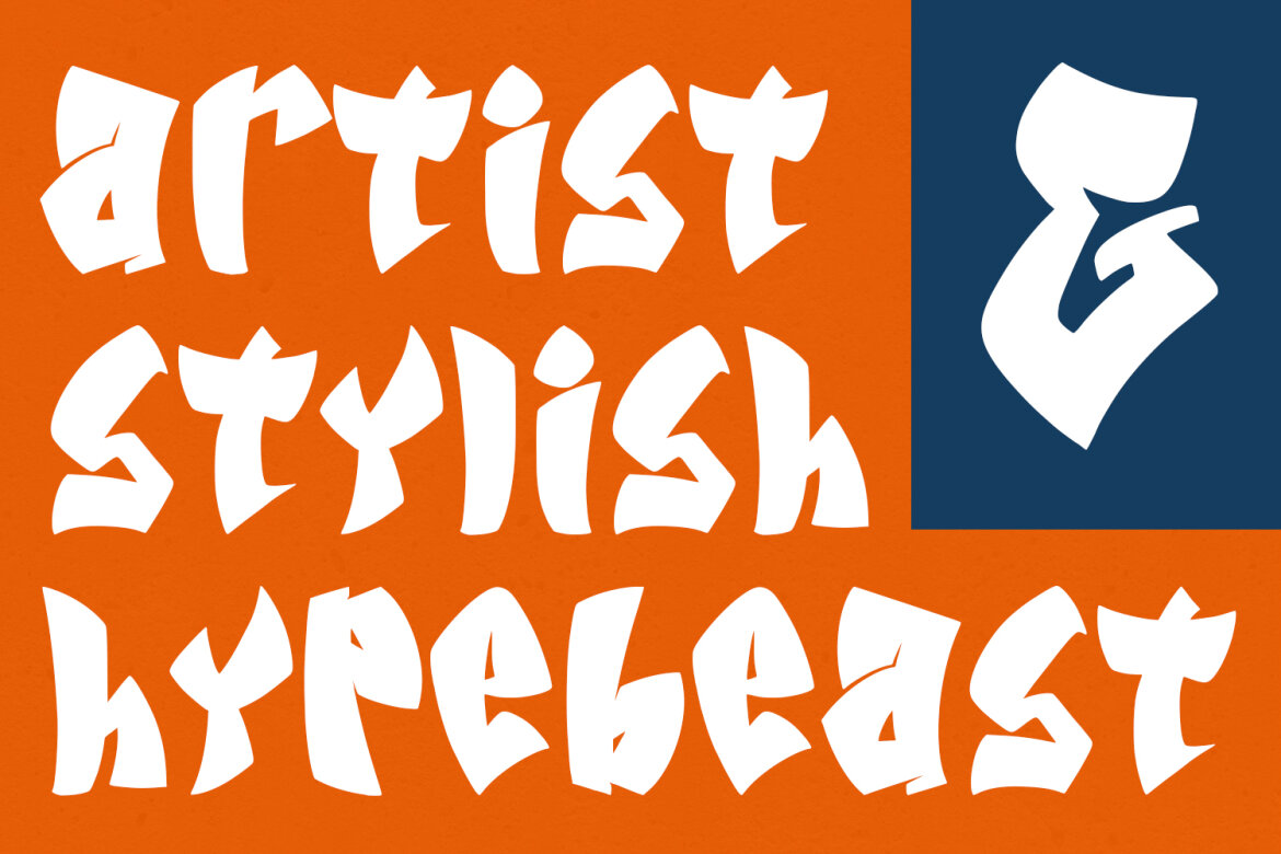 Vattiq Japanese Graffiti FREE Font - view 3