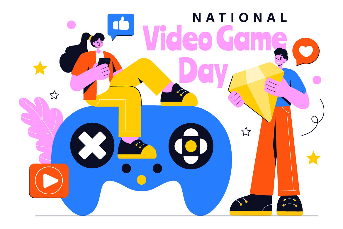 10 National Video Game Day FREE Illustrations - view 4