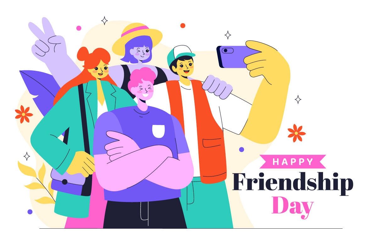 10 Happy Friendship Day FREE Illustrations - view 4