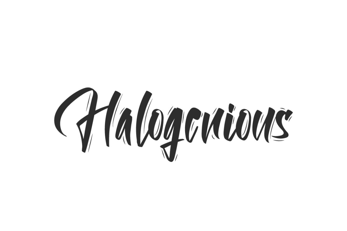 Halogenious Font
