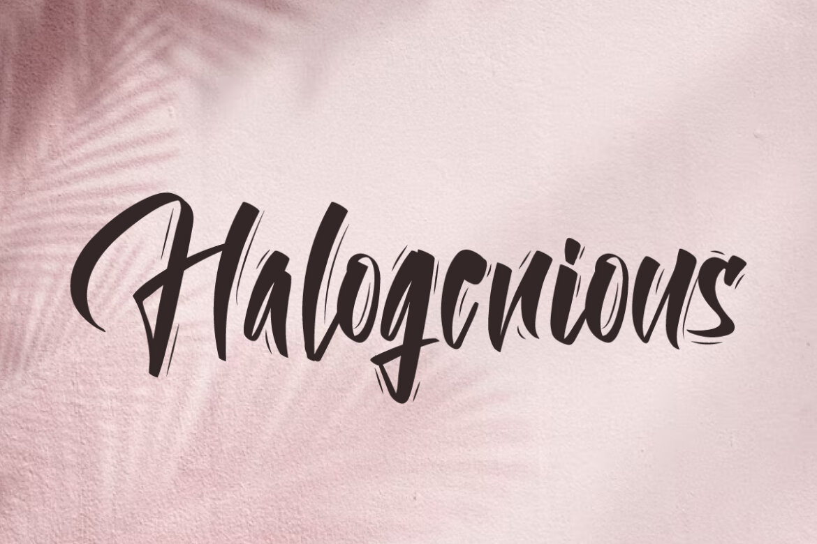 Halogenious Font alternate