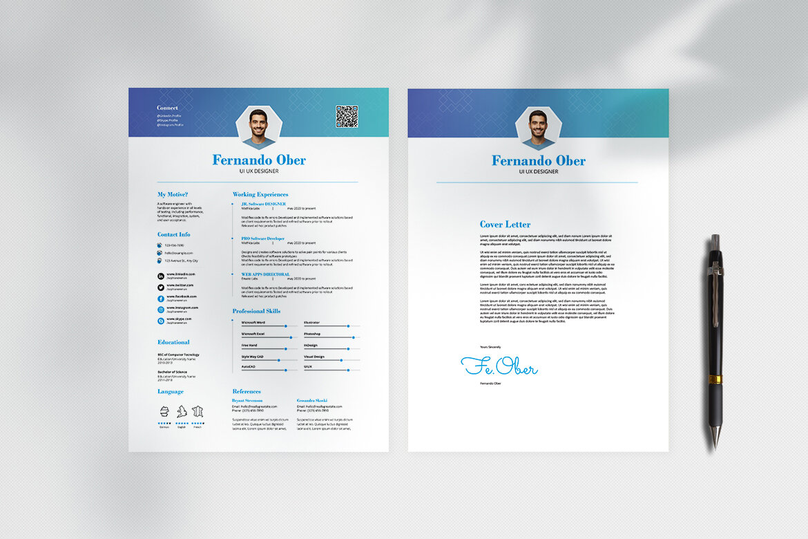Clean FREE Resume CV alternate