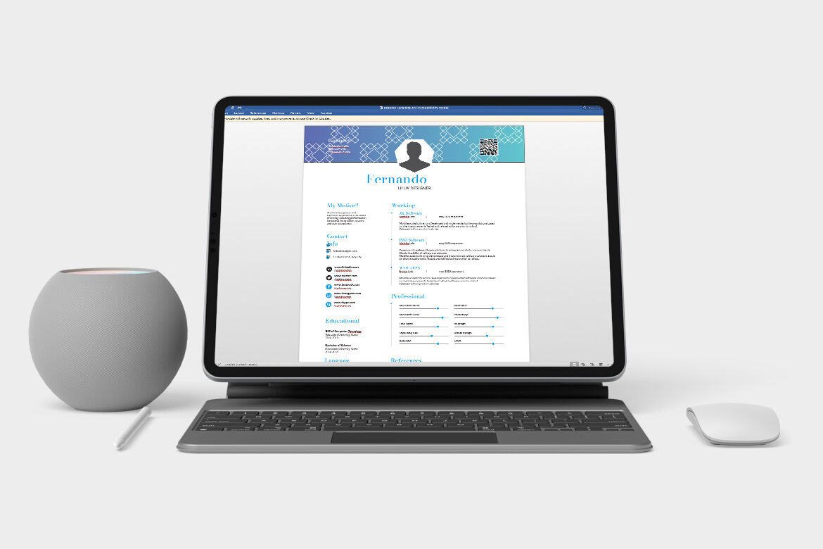 Clean FREE Resume CV - view 3