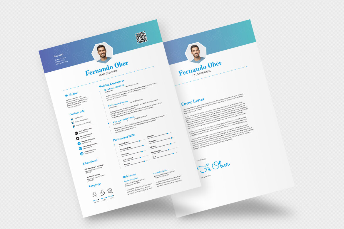 Clean FREE Resume CV alternate