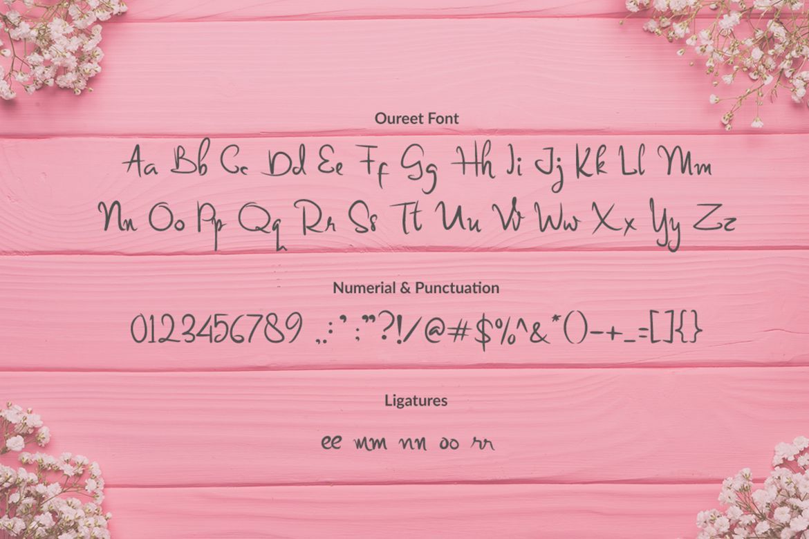 Oureet Handwritten Font - view 8