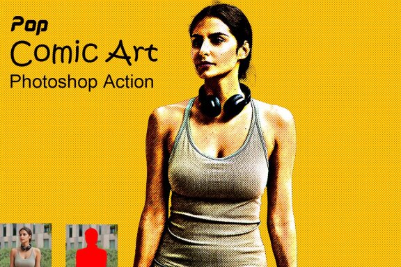 Pop Comic Art FREE Photoshop Action