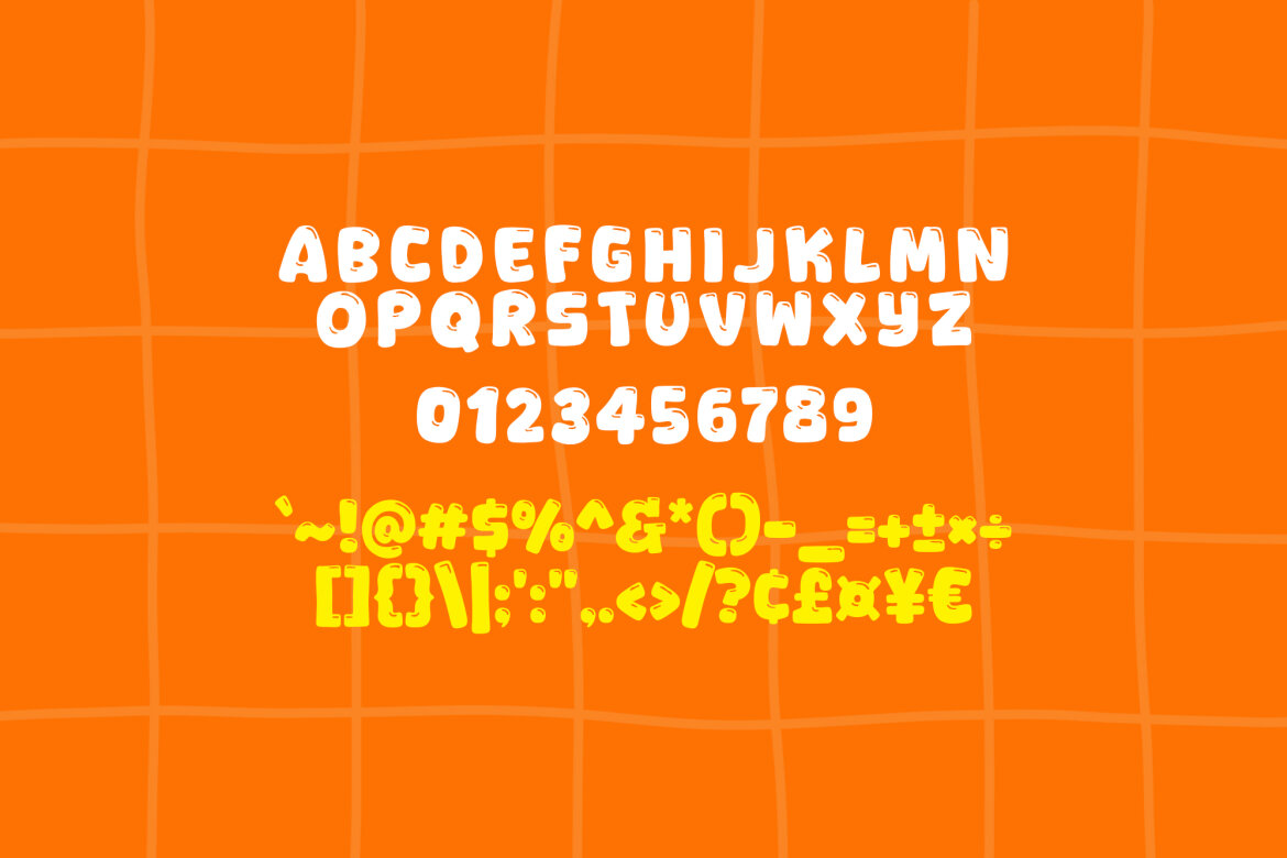 Orange Gummy FREE Font alternate