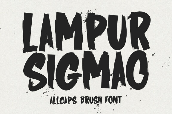 Lampur Sigmao Brush FREE Font