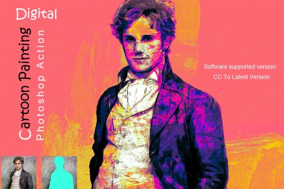 Cartoon Painting FREE Photoshop Action