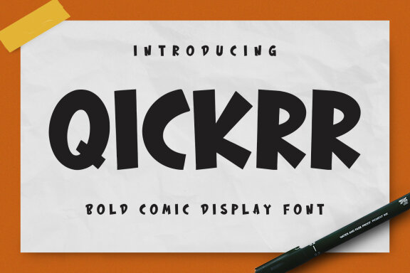 Qickrr Comic Bold FREE Font