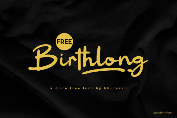 Birthlong FREE Font - view 1