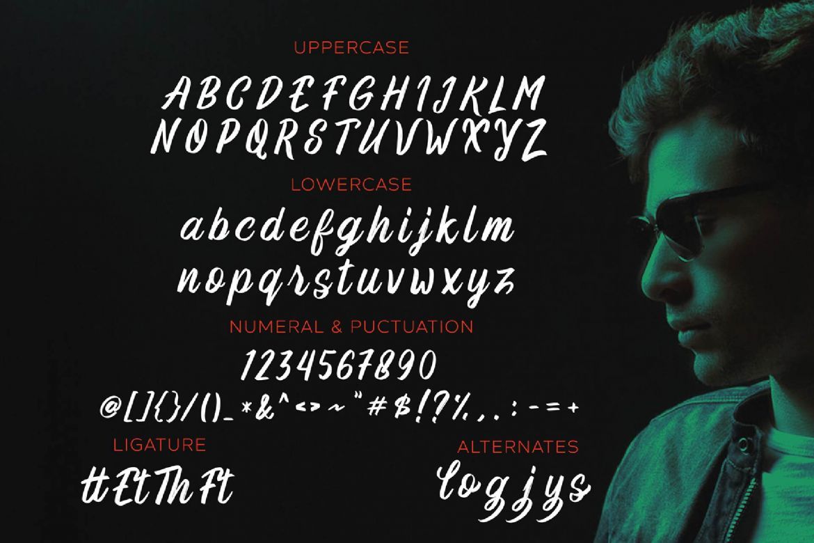 Robert Buso - Brush Font - view 4