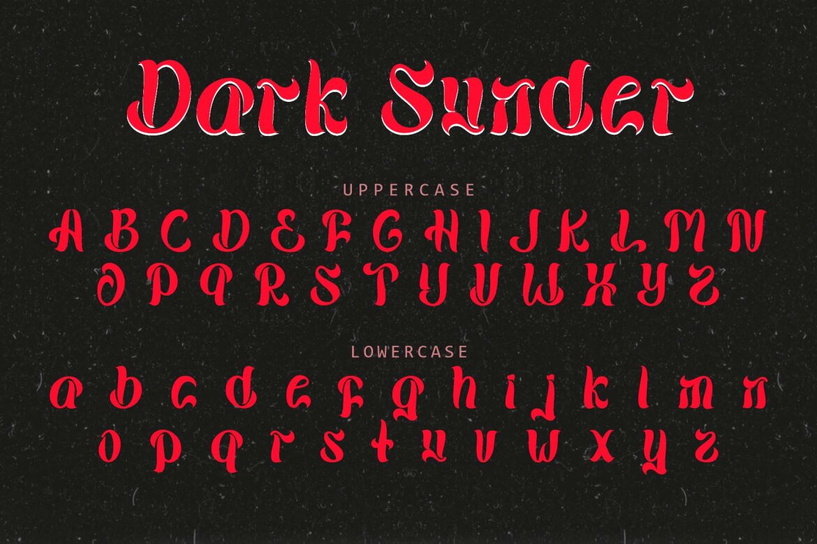 Dark Sunder FREE Font - view 6