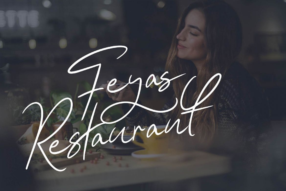 Hesgaki - Luxury Signature Font alternate