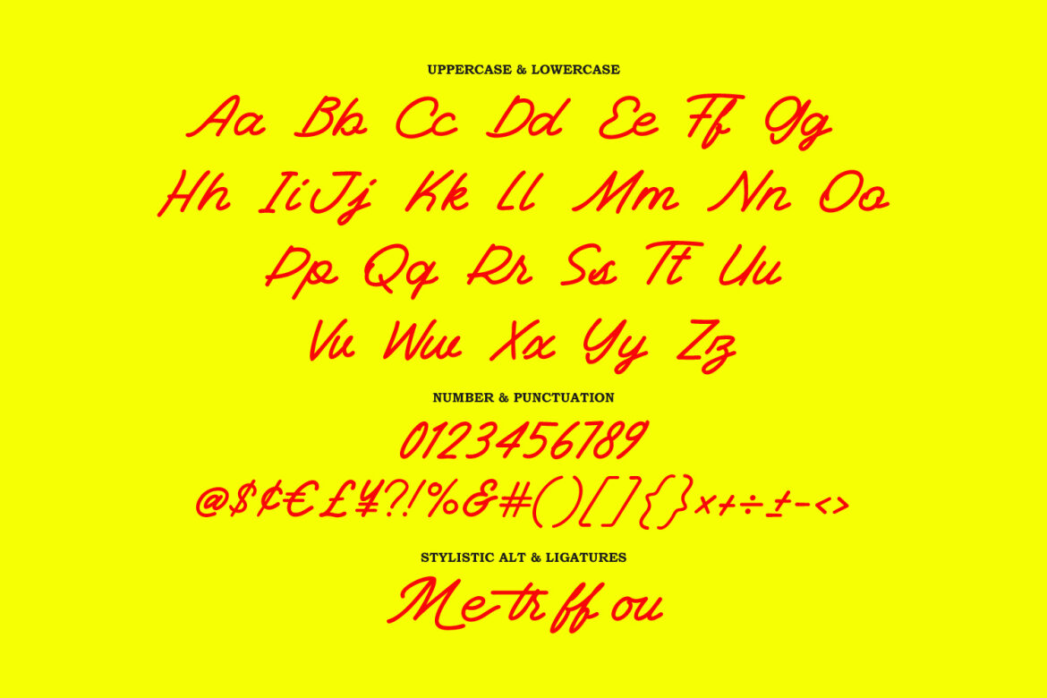 Moutre Monoline FREE Font - view 6