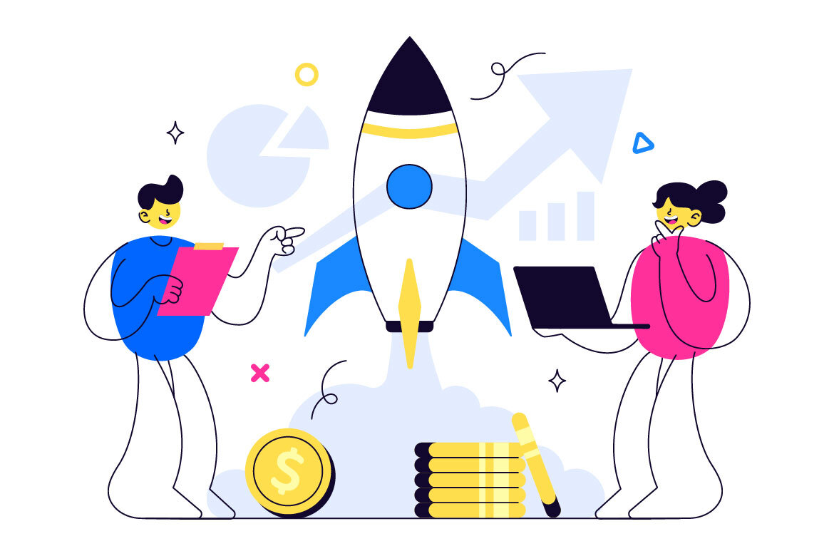 10 Business Startup FREE Vector Illustrations - view 4