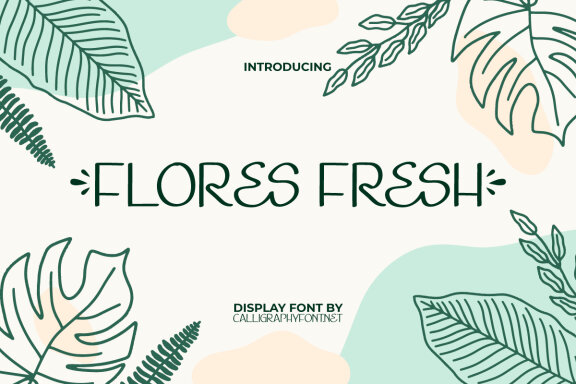 Flores Fresh FREE Font