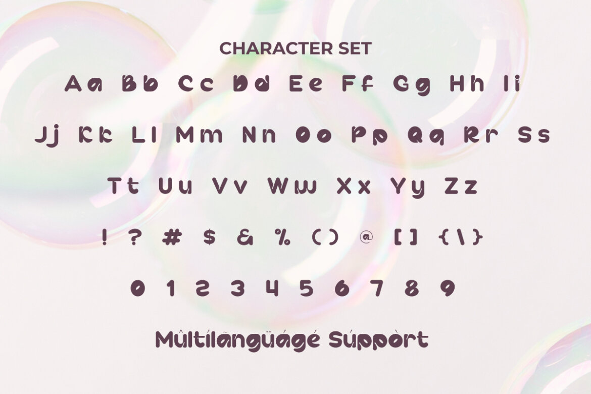 Bubble Games FREE Font - view 5