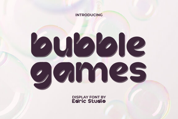 Bubble Games FREE Font