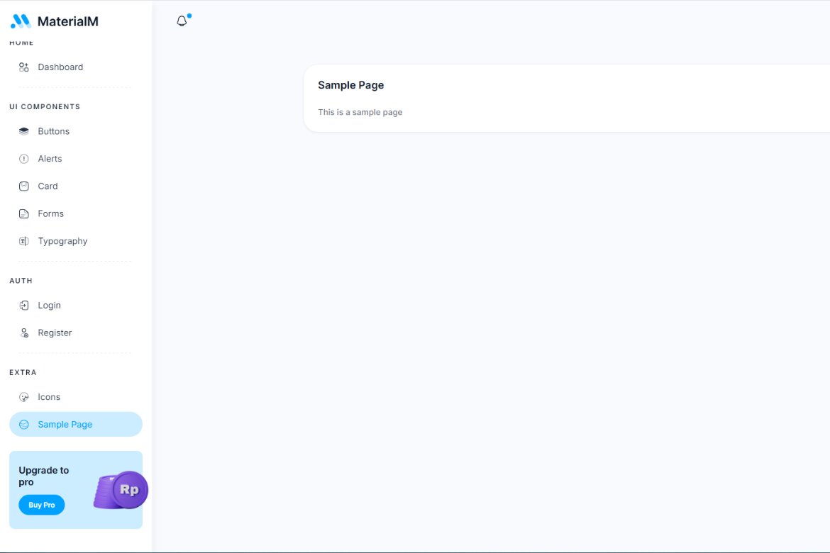 MaterialM Free Bootstrap Admin Template alternate