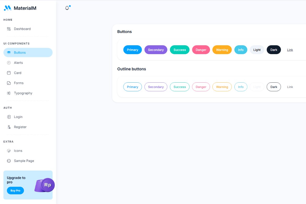 MaterialM Free Bootstrap Admin Template - view 4