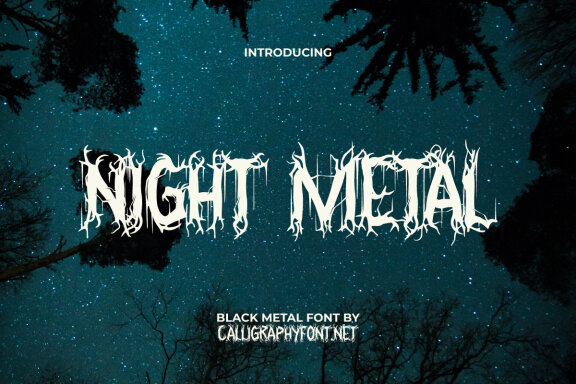 Night Metal FREE Font