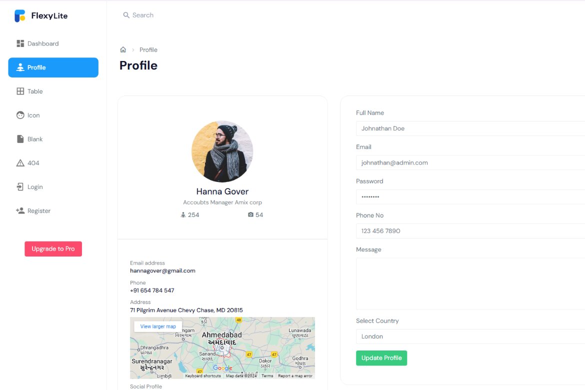 Flexy Free Bootstrap Admin Template alternate