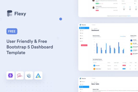Flexy Free Bootstrap Admin Template