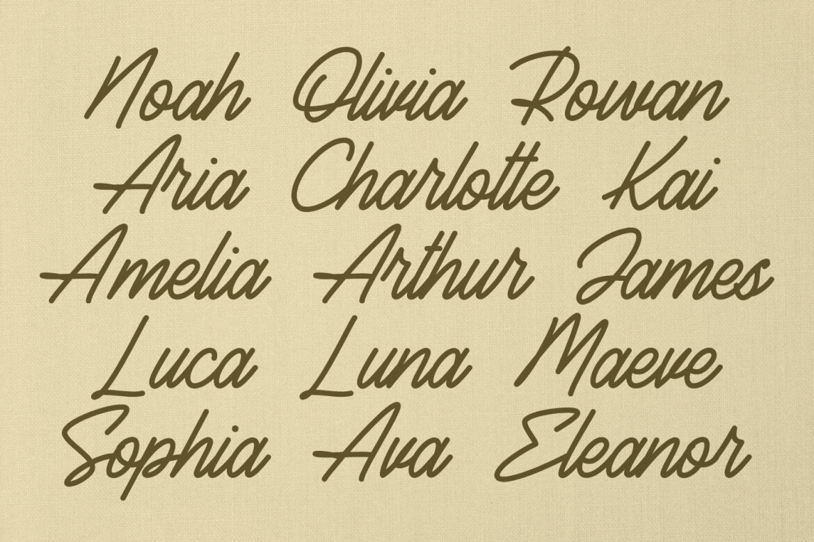 Rosmund Monoline FREE Script Font alternate