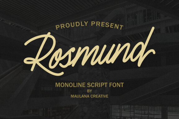 Rosmund Monoline FREE Script Font