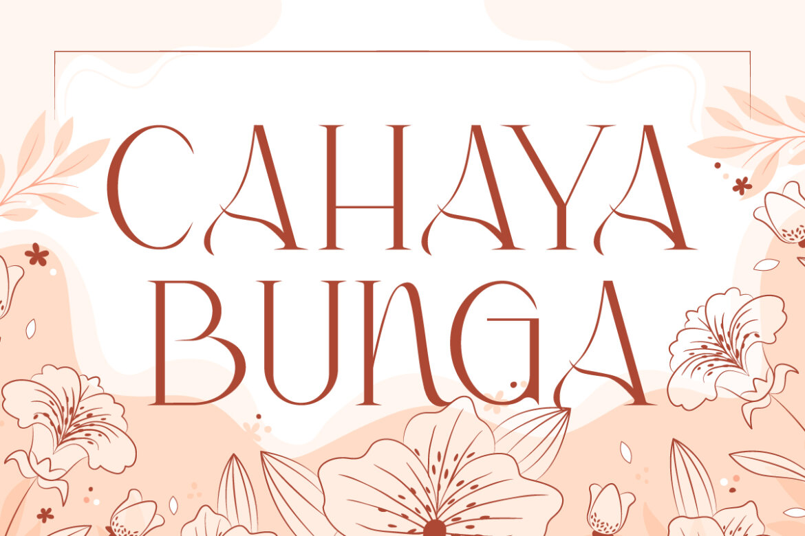 Cahaya Bunga FREE Font alternate
