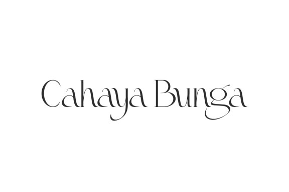 Cahaya Bunga FREE Font