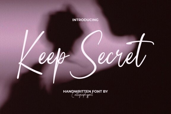 Keep Secret FREE Font