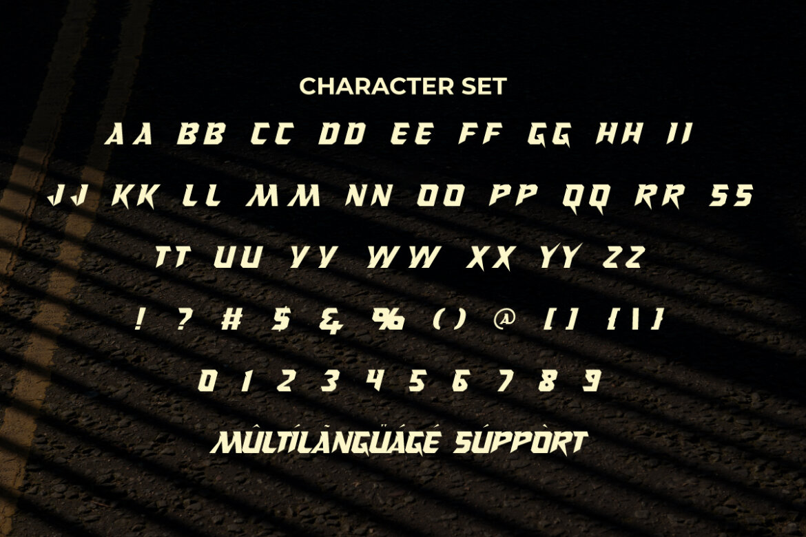 Curious Track FREE Font - view 6