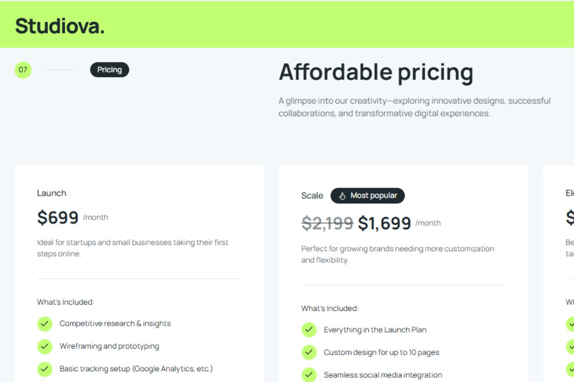 Studiova Agency & Business Bootstrap Template - view 7