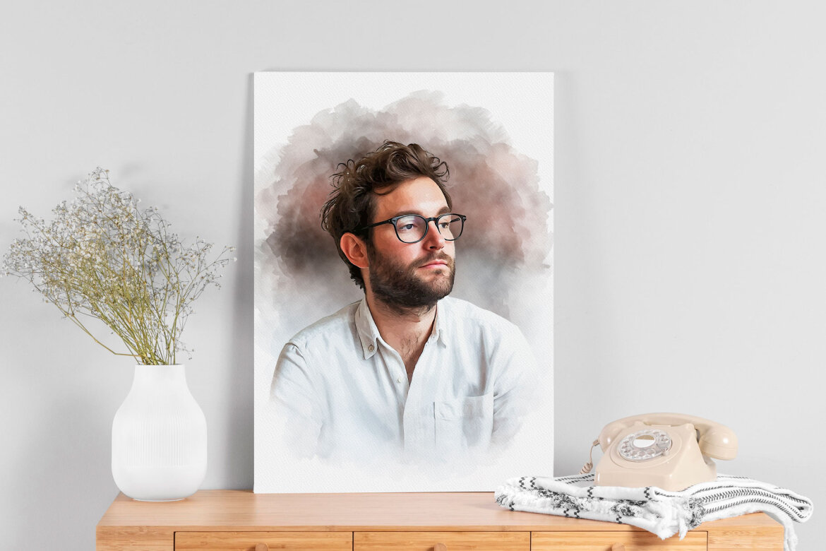 Canvas Custom Portrait Art - Free Template - view 3