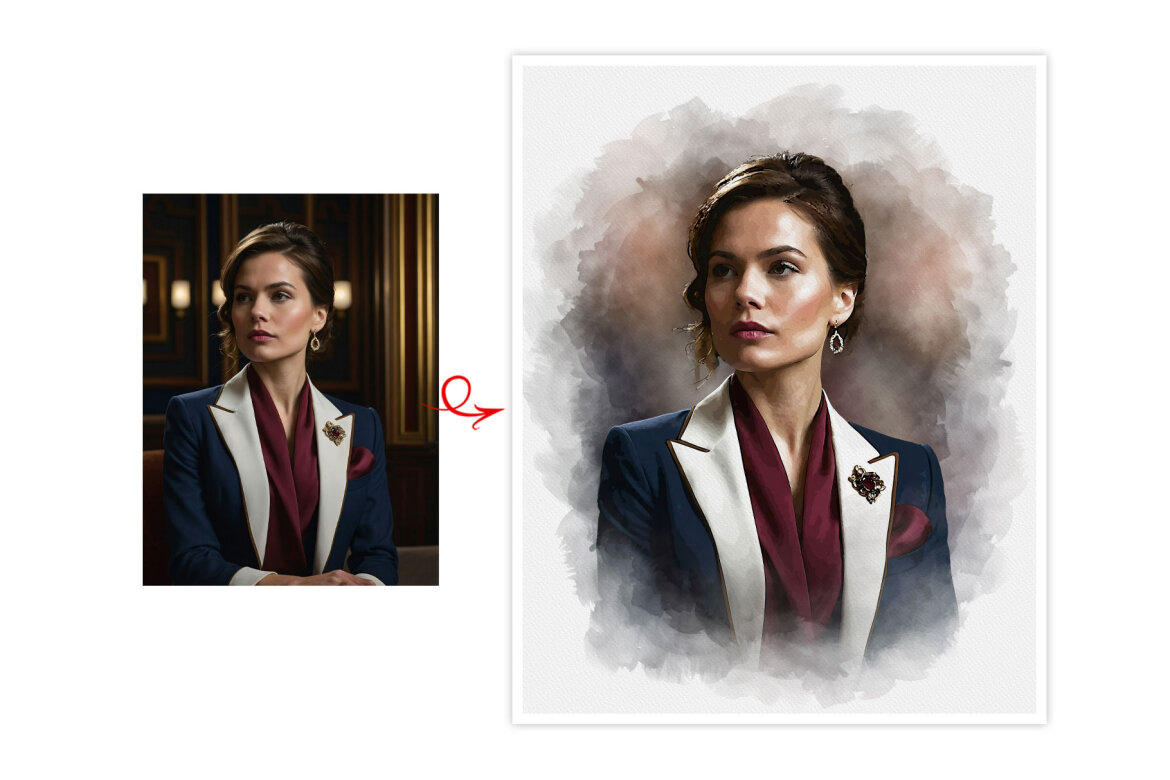 Canvas Custom Portrait Art - Free Template - view 4