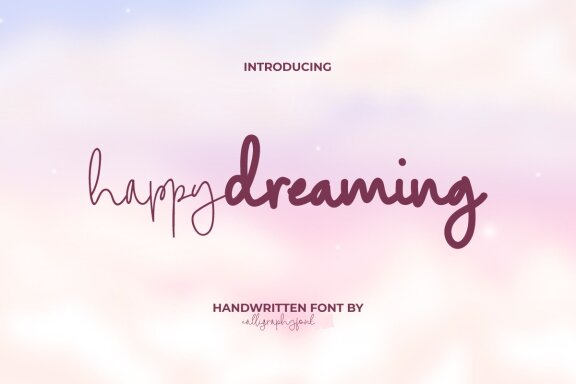 Happy Dreaming FREE Font