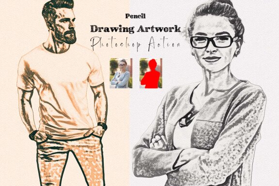 Pencil Drawing FREE Photoshop Action