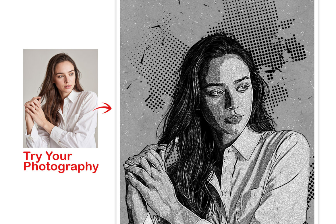 Editable FREE Photoshop Photo Effect - view 7
