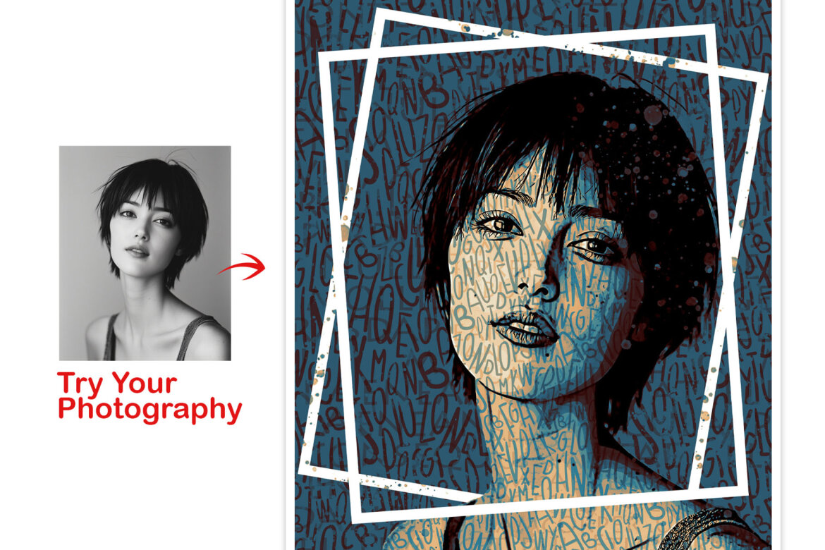 Editable FREE Photoshop Photo Effect - view 8