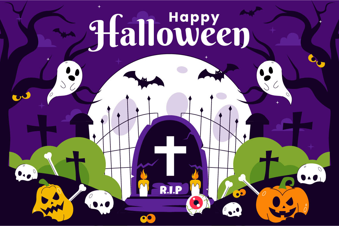 11 Happy Halloween FREE Illustrations - view 4
