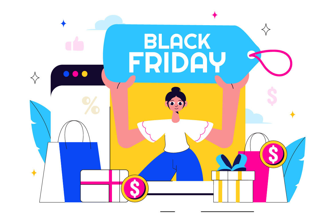 11 Black Friday Sale FREE Illustrations - view 2